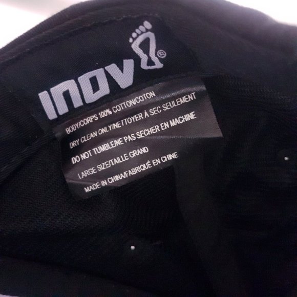 INOV8 All Terrain Black Cap Hat Large Adult Unisex Adjustable 100% Cotton - Picture 7 of 12